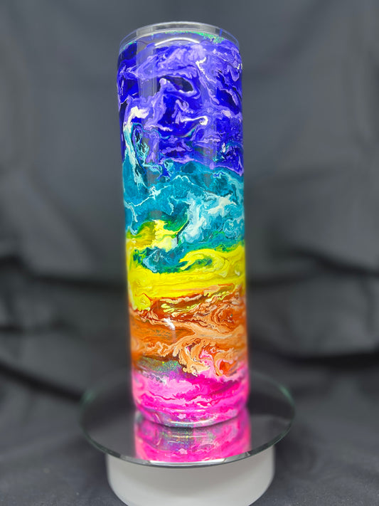 30oz Skinny, No Handle 'Over the Rainbow'